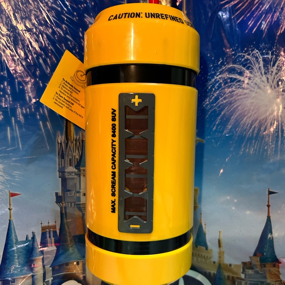 2020 Disney Parks Monsters Inc Scream Canister Sipper Cup Bottle With Sound New